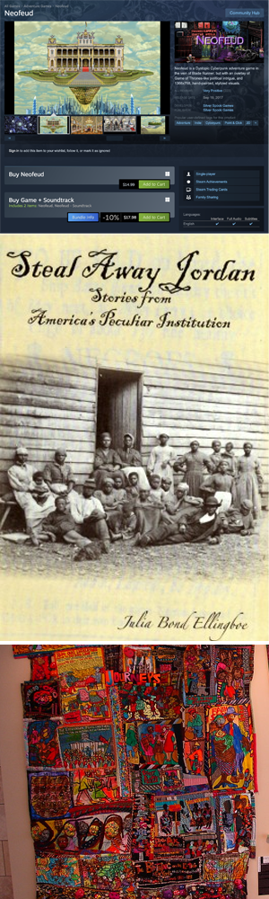 A collage of games I've played and created during my Decolonial Game Design class.